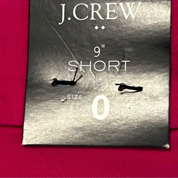 J. Crew 9” high-rise flat front long Bermuda shorts in pink women’s 0 modest - Picture 12 of 12
